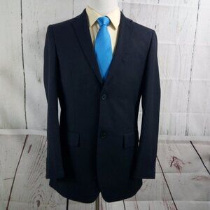 Angelo Rossi Hand Tailored 40L Black Suit Blazer